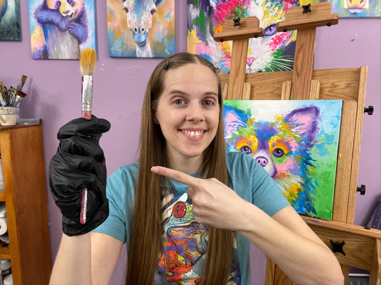 Acrylic Painting Safety: Why I Wear Gloves