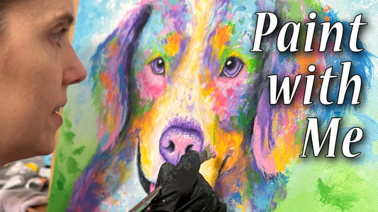 Art Vlog - My Bernese Mountain Dog Painting