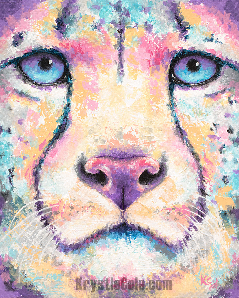 Rainbow Cheetah Wall Art
