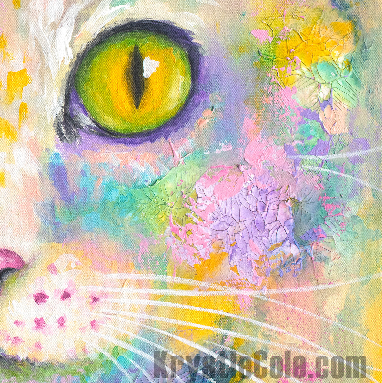 Abstract Cat Print -  Karma Love