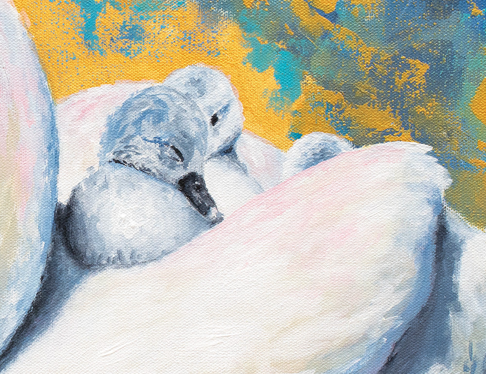 Mother Swan Art Print