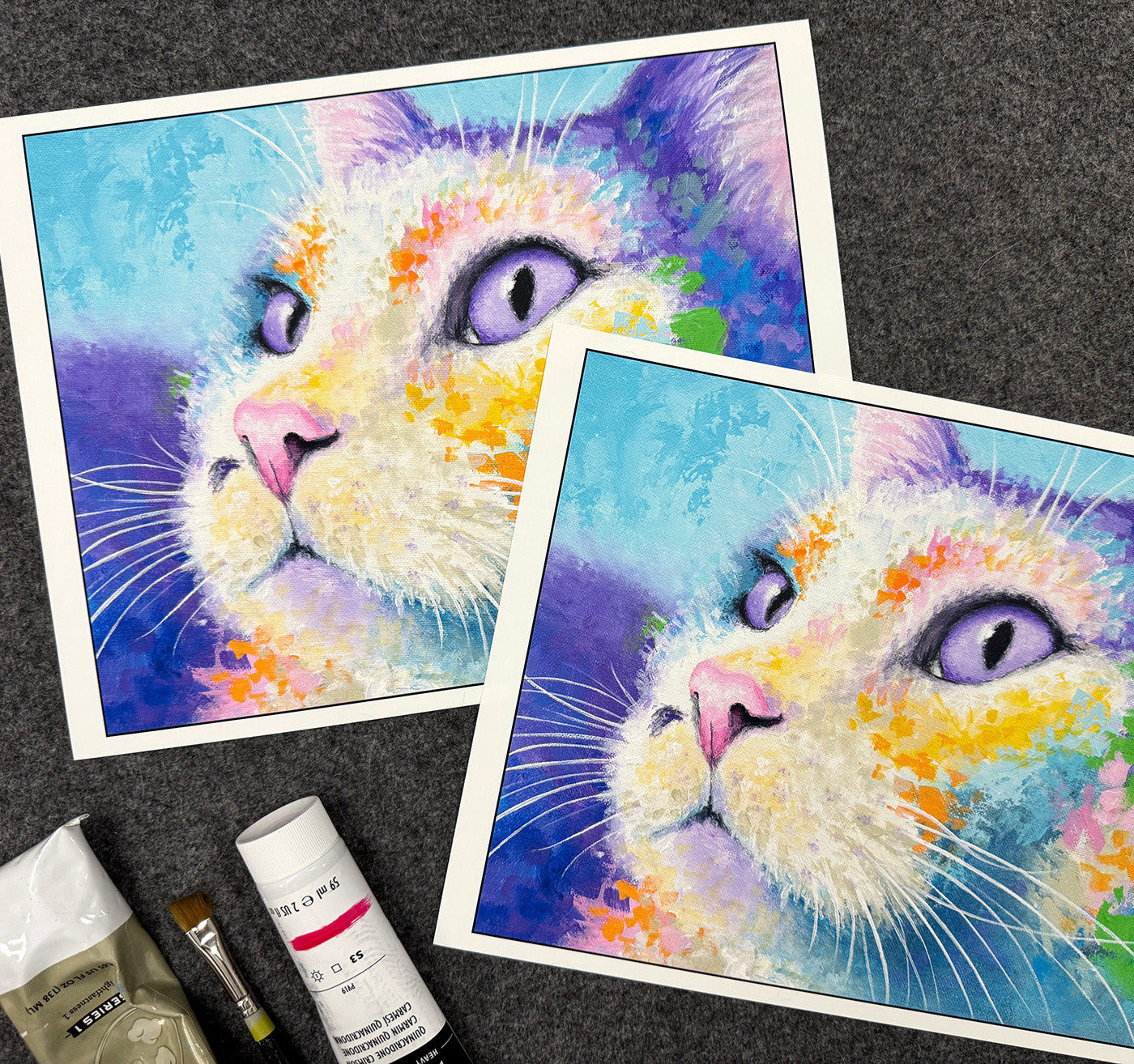 Cat Art Print - His Loving Eyes
