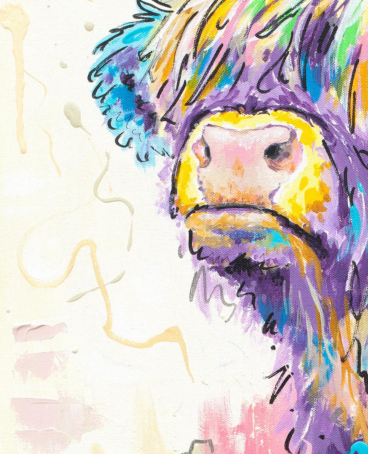 Highland Cow Art Print - Urban Coo
