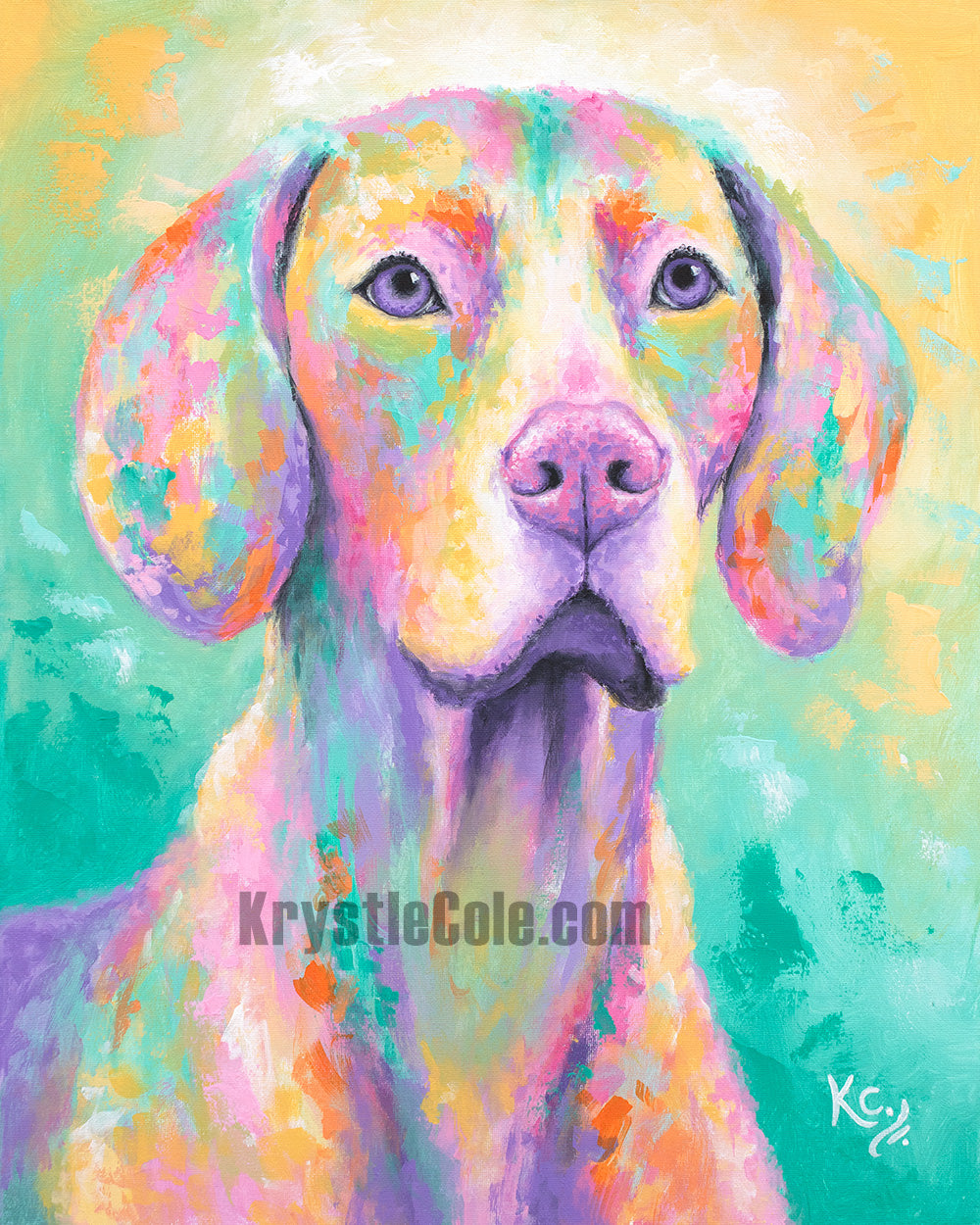 Vizsla Dog Art Print