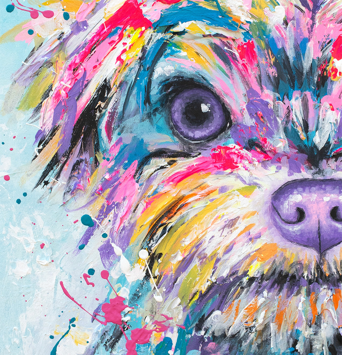 Yorkie Playtime Art Print