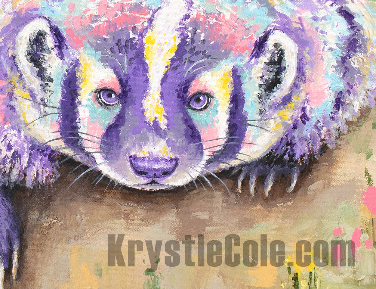 Badger Art Print