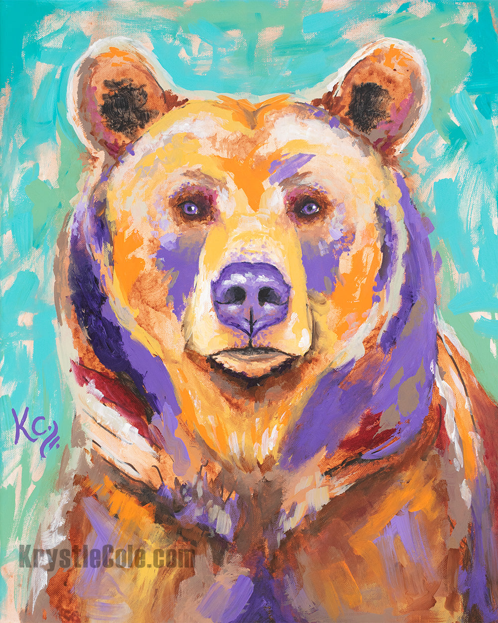 Bear Art Print - Color of Strength