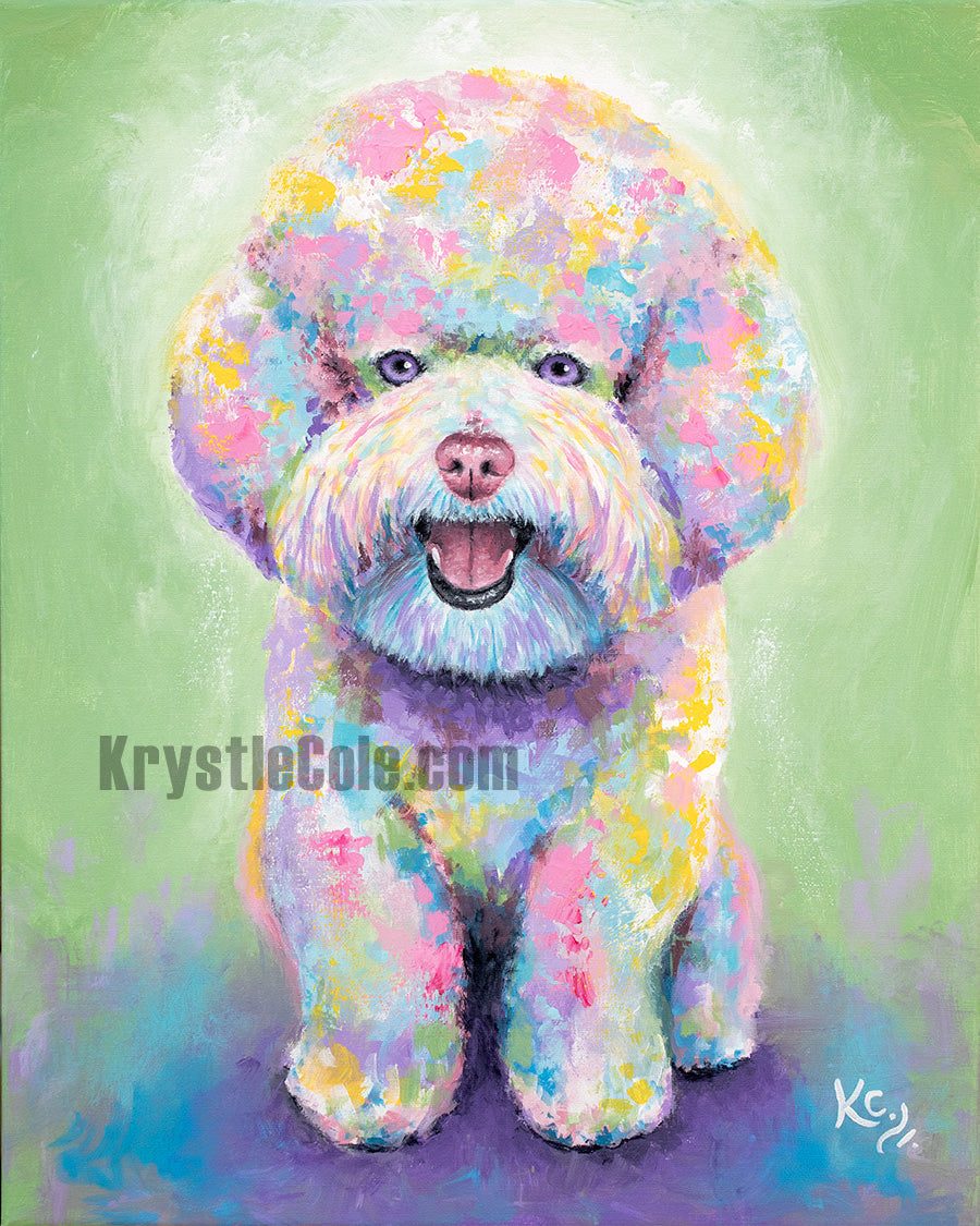 Bichon Frise Dog Print