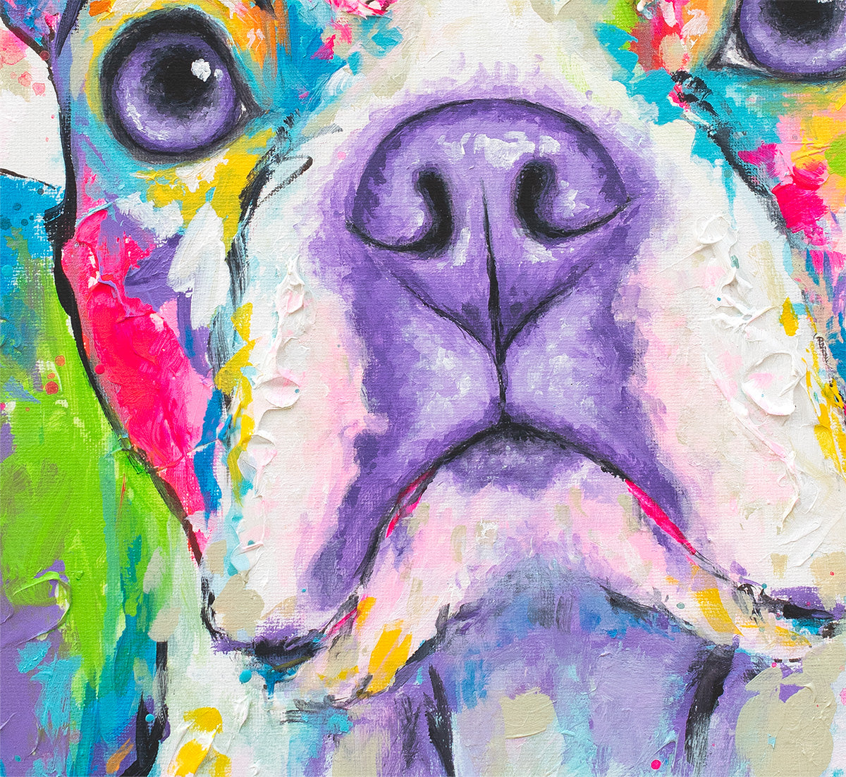 Boston Terrier Painting - 16x20"