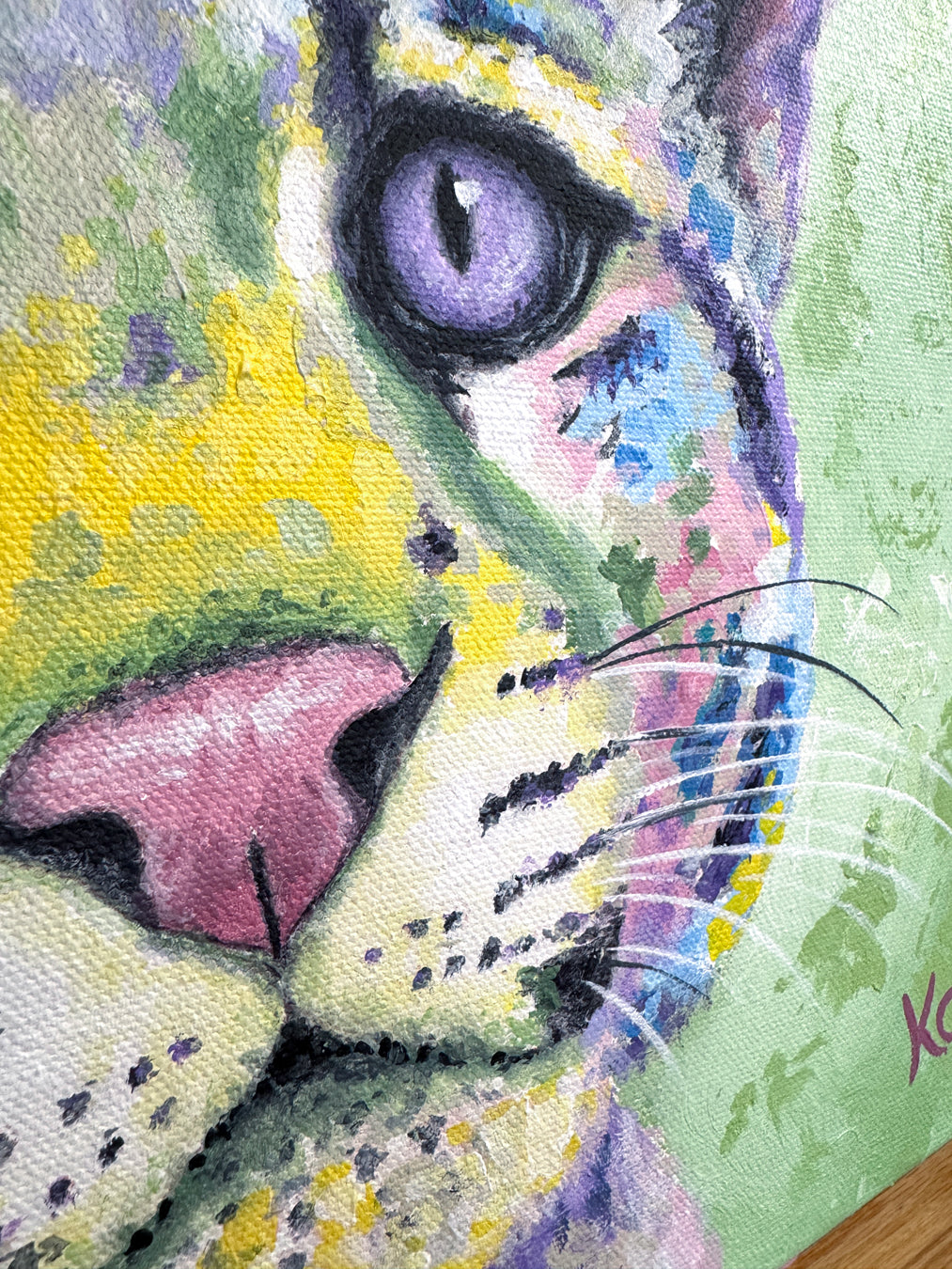 Clouded Leopard Painting - 11x14"