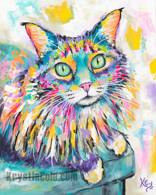 Maine Coon Cat Print - Esmerelda