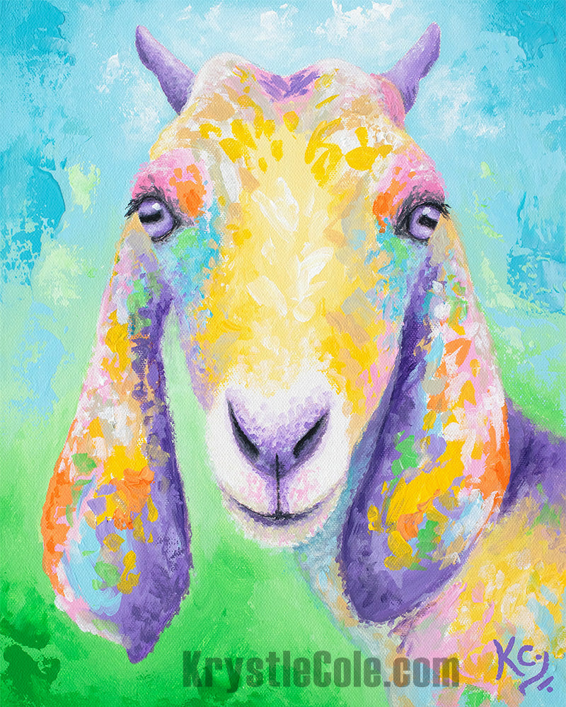 Nubian Goat Print - For the Love of Goats