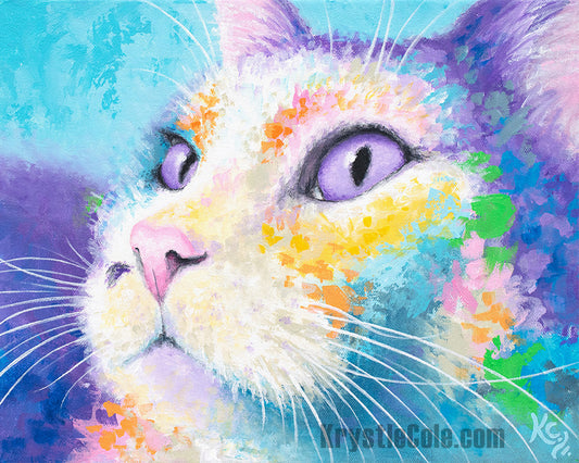 Cat Art Print - His Loving Eyes