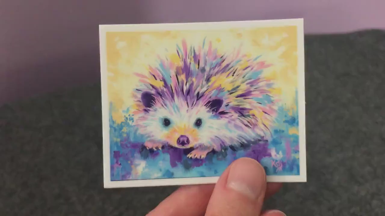 Hedgehog Sticker - Weatherproof Vinyl Sticker for Use Indoor or Outdoor!