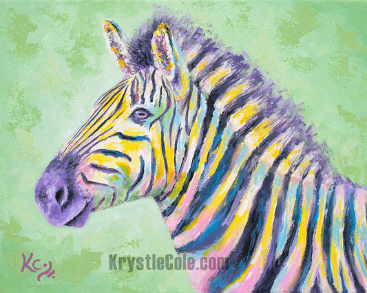 Zebra Love Art Print