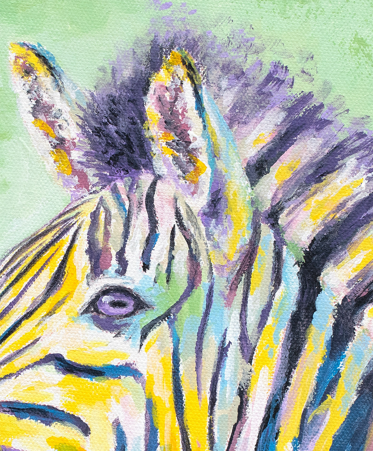 Zebra Love Art Print