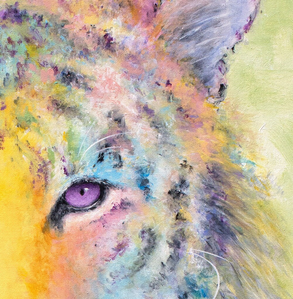 Tiger Art - Tiger Print. Big Cat Painting. Print on CANVAS or PAPER by Krystle Cole