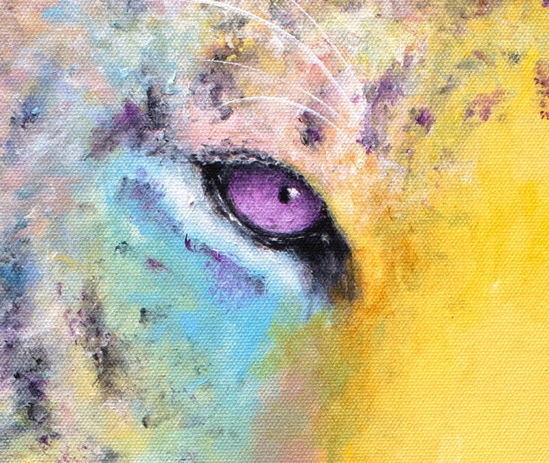 Tiger Art - Tiger Print. Big Cat Painting. Print on CANVAS or PAPER by Krystle Cole