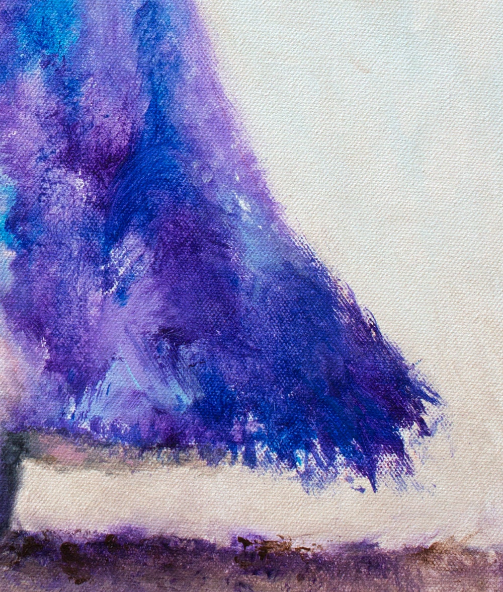 Penguin Art - Penguin Print on CANVAS or PAPER. Colorful Humboldt Penguin Painting by Krystle Cole