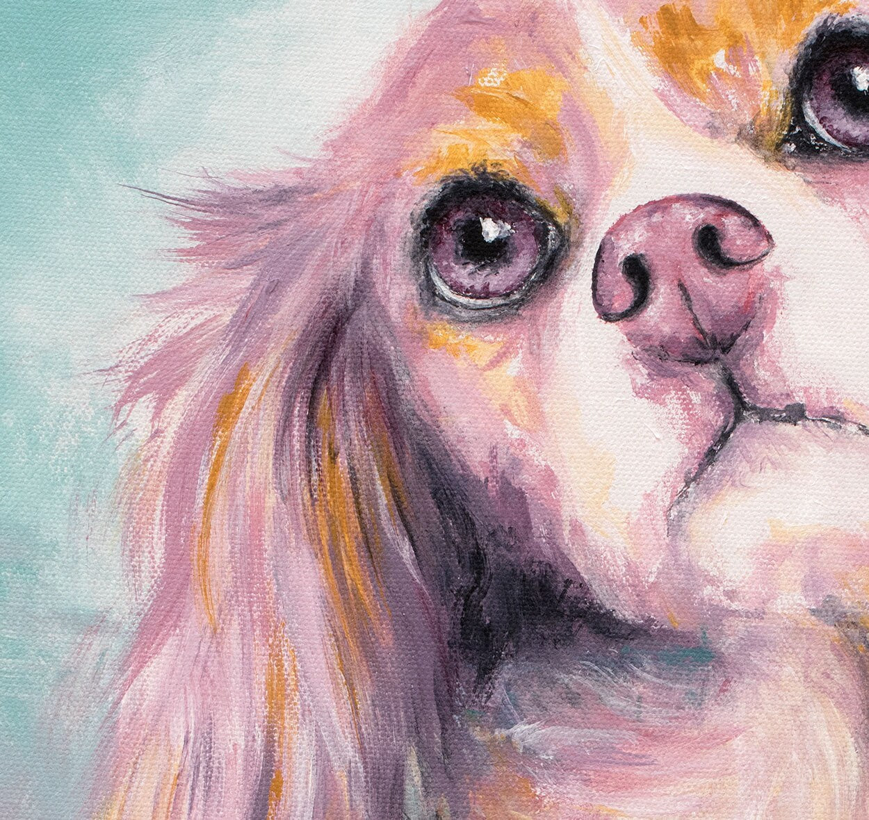 Cavalier King Charles Spaniel Charlotte Painting - 16x20"