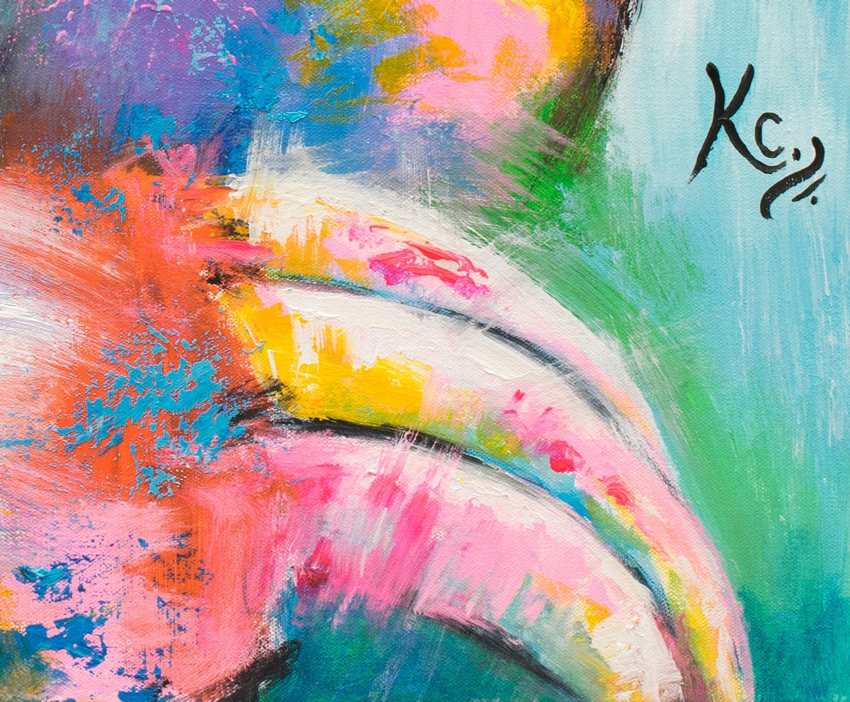 Psychedelic Sloth Painting - 24x24"