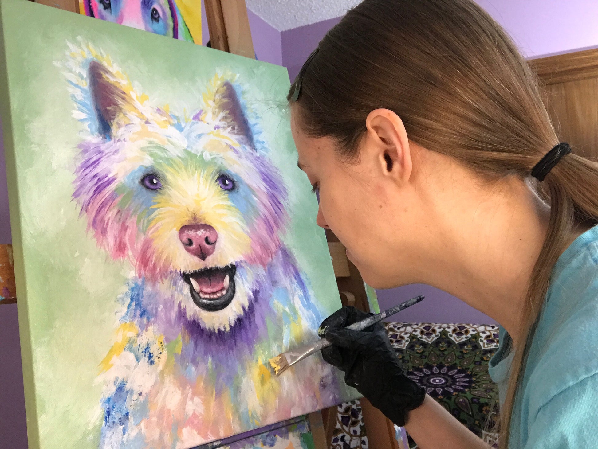 Westie / West Highland Terrier Dog Painting - 16x20"