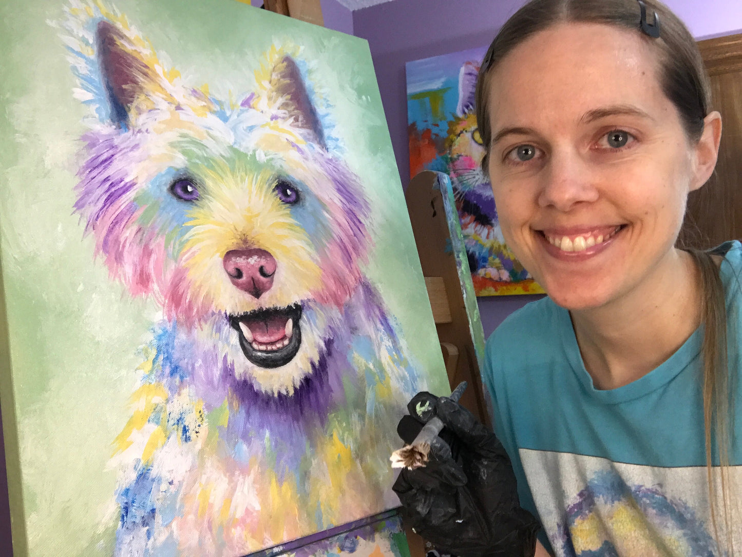 Westie / West Highland Terrier Dog Painting - 16x20"