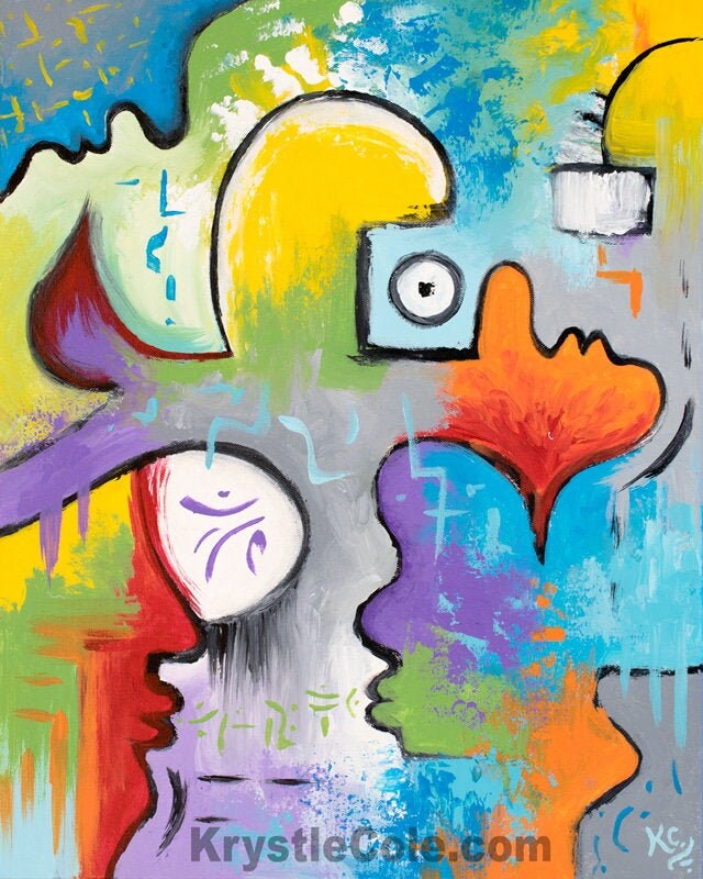 Communion with the Universal Within Painting - 16x20"