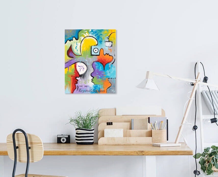 Communion with the Universal Within Painting - 16x20"