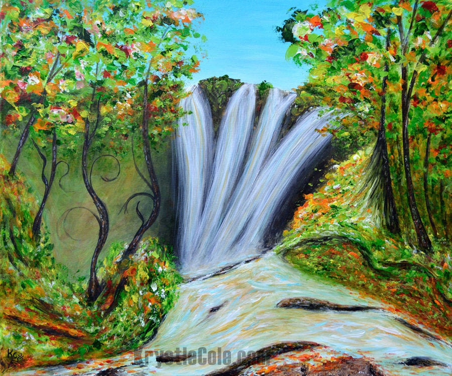 Psy Waterfall Print