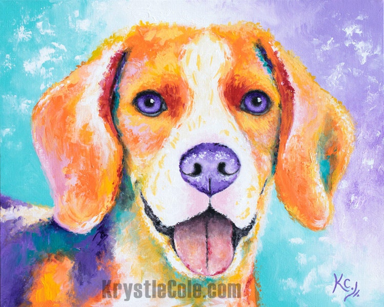 Vibrant 2024 regal Beagle canvas 22