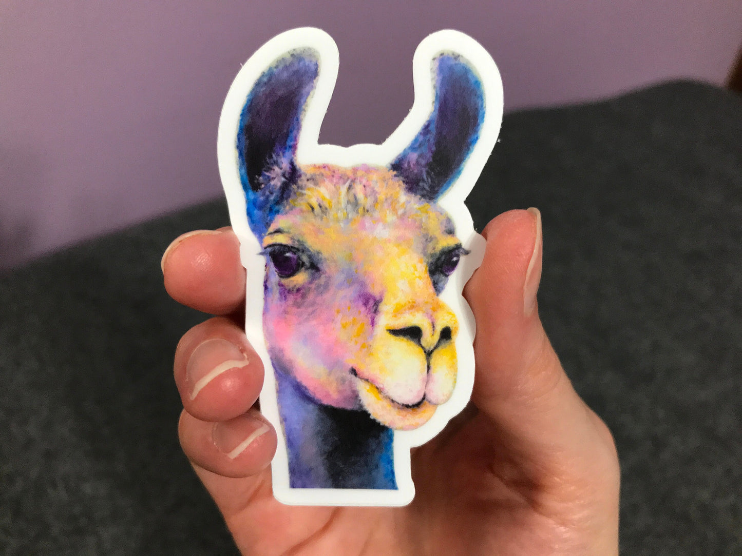 Llama Sticker - Weatherproof Vinyl Sticker for Use Indoor or Outdoor!