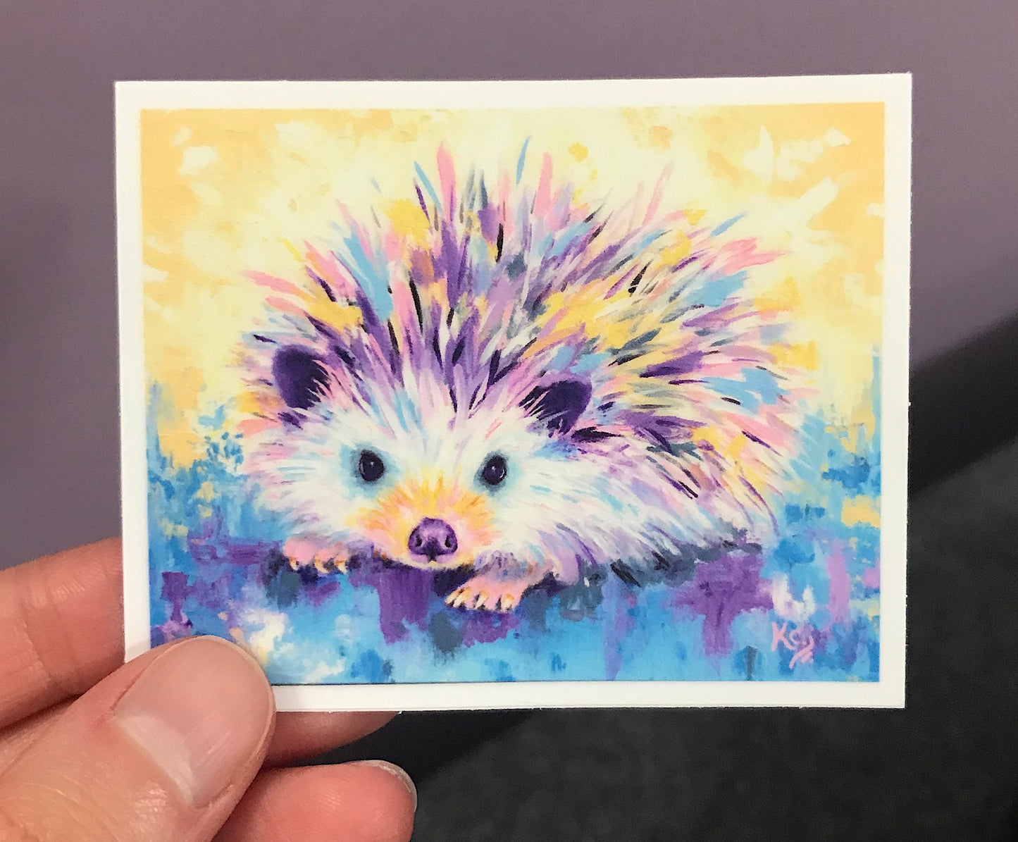 Hedgehog Sticker - Weatherproof Vinyl Sticker for Use Indoor or Outdoor!