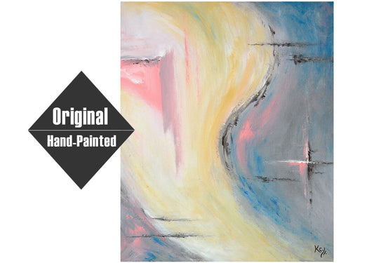 Pink Cross Painting - 20x24"