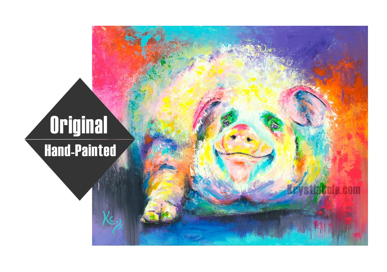 Pig Painting - Hog Wild- 24x30"