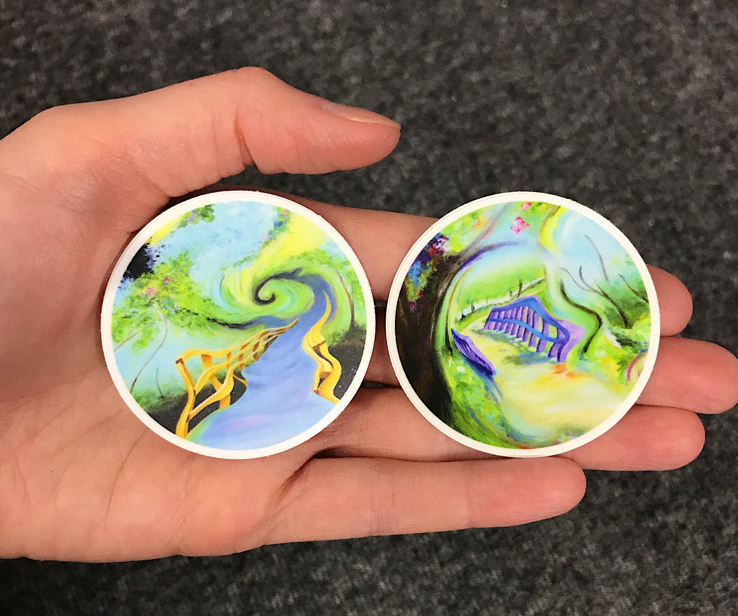 Surreal Landscape Sticker Set
