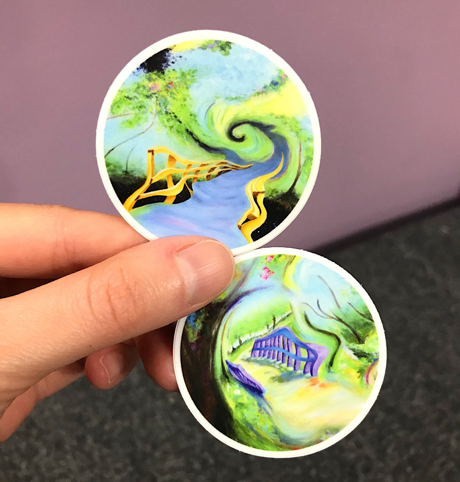 Surreal Landscape Sticker Set