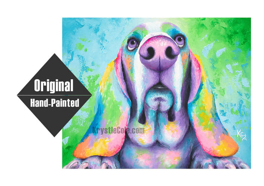 Basset Hound Painting - 22x28"