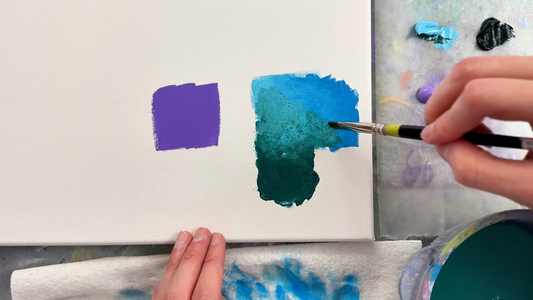 How to Blend Wet Paint into Dry Acrylic