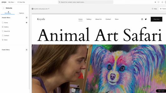 Quick and Easy Way to Build an Art Website