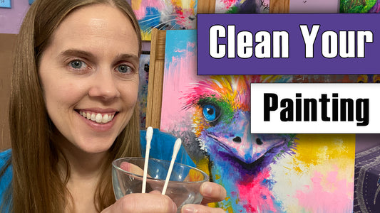 Video: How to Clean an Acrylic Painting - Easy & Won't Damage