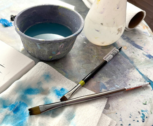 How to Use Water When Acrylic Painting