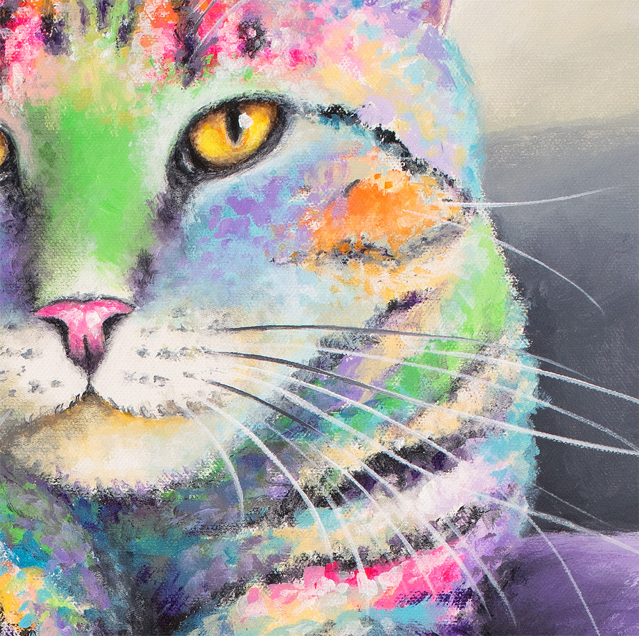 Cat Art Print - Bow and Kiss My Paw