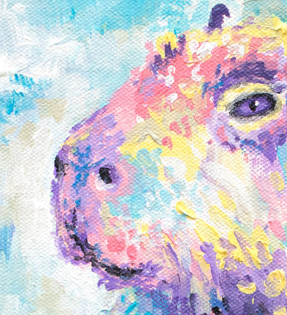 Capybara Art Print - Impressionist Capy