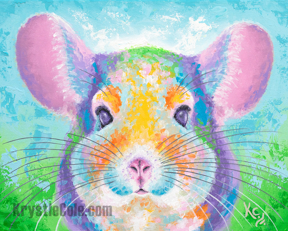 Chinchilla Painting - 11x14"