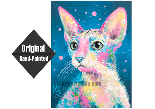 Cornish Rex Painting - 6x8"