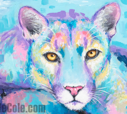 Cougar Art Print - Spirit Cat
