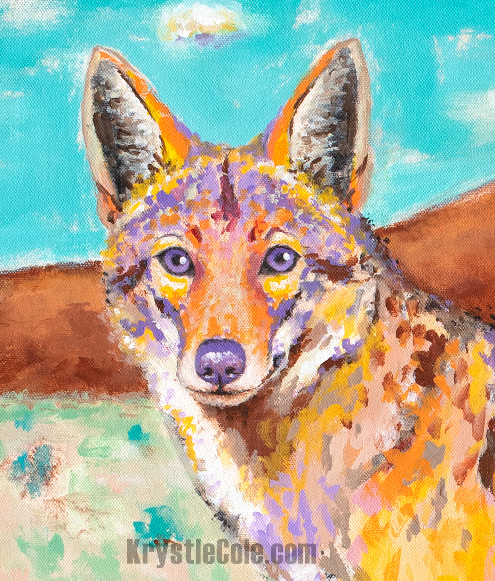 Coyote Art Print - Still as the Horizon
