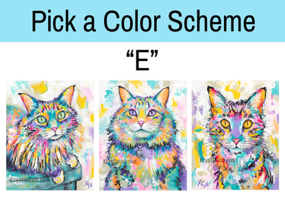 Custom HAND-PAINTED Acrylic on Canvas Pet Portrait