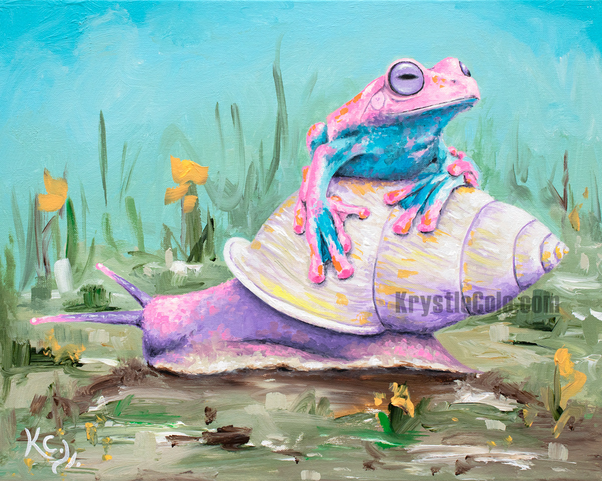 Hitchhiker Painting - 18x22"